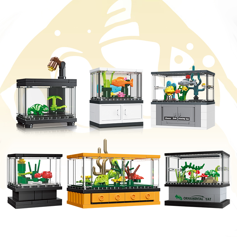 Aquarium Fish Lego - Набор строительных блоков для аквариума: креативный