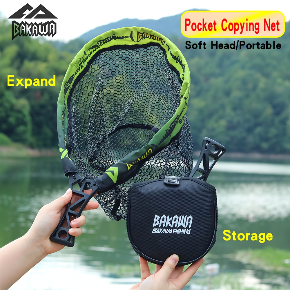 Fish Net Handle - BAKAWA Складная рыболовная сеть с короткой