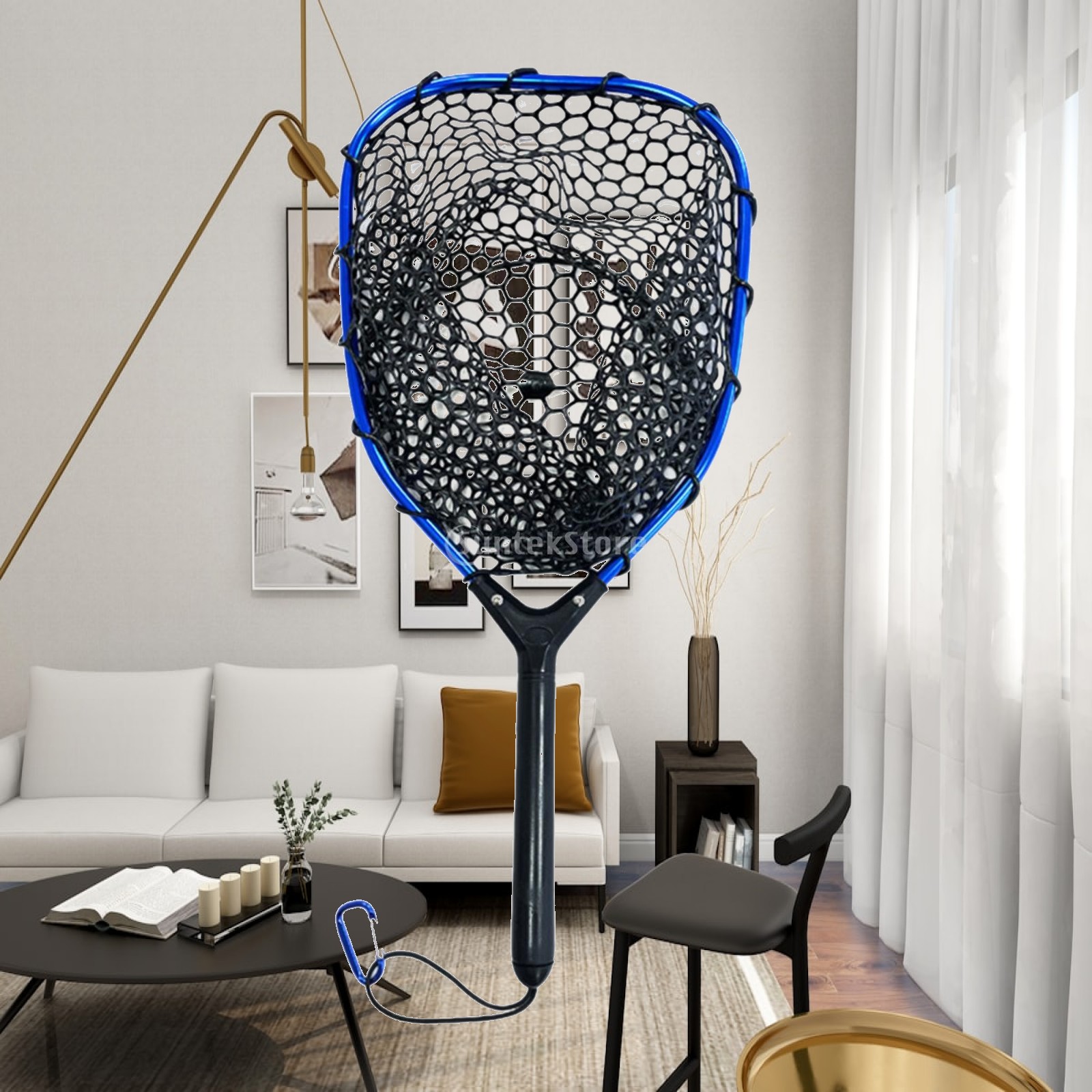 Fish Net Handle - Рыболовная сеть с силиконовой сеткой, легкий