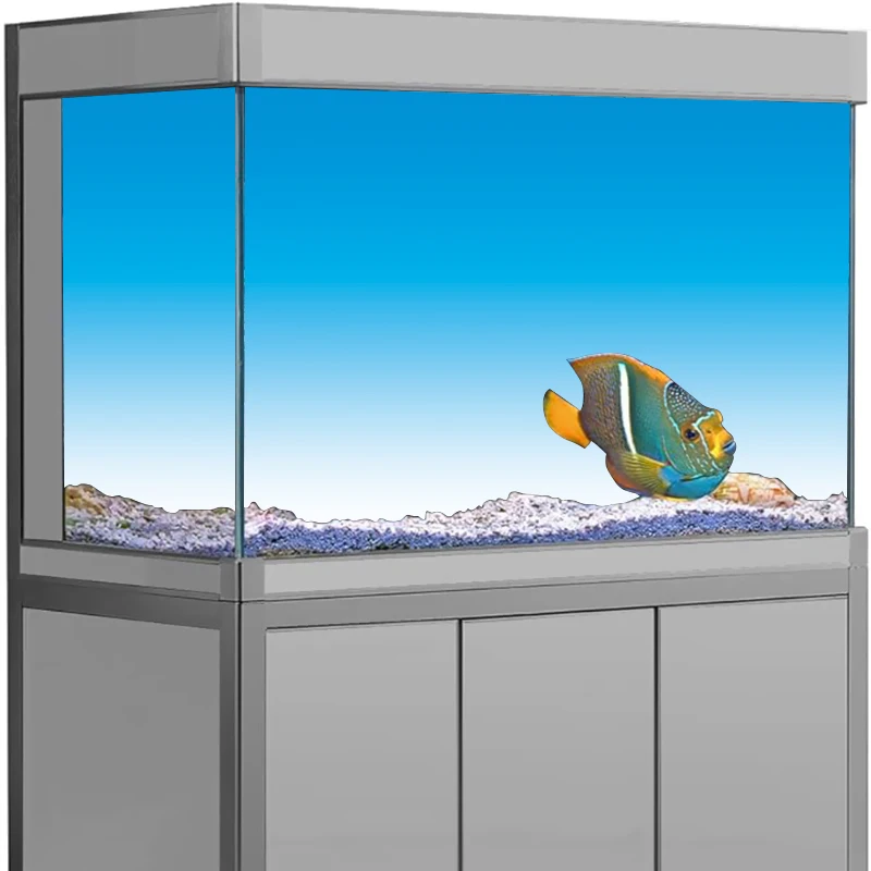 Aquarium Fish Wallpaper Hd - Наклейка на фон для аквариума, синий
