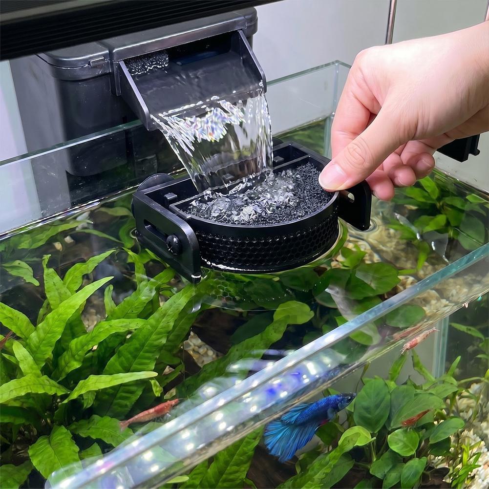 Aquarium Fish Waste Collector - ﻿ Премиум-фильтр-отражатель для аквариума с присосками,