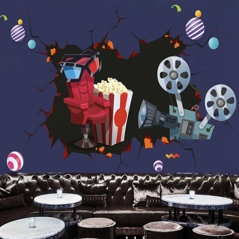 Background Film 3D - Уникальный и свежий ретро-постер с изображением
