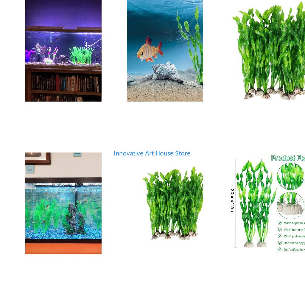 Aquarium Fish Hiding Spot - E1PC листья водных растений для рыб