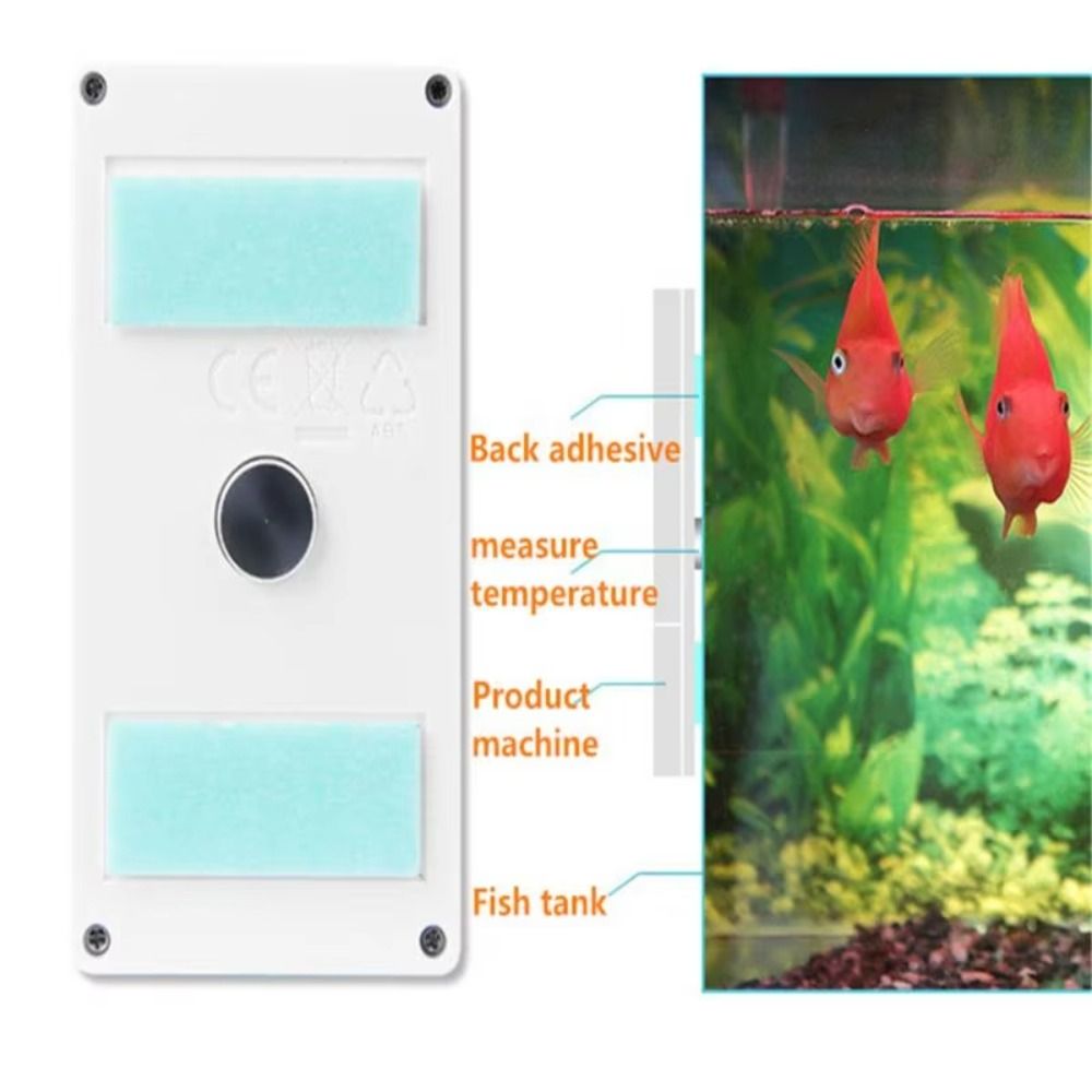 Aquarium Thermometer - ЖК-цифровой дисплей, мини-аквариумный термометр, водонепроницаемый вертикальный
