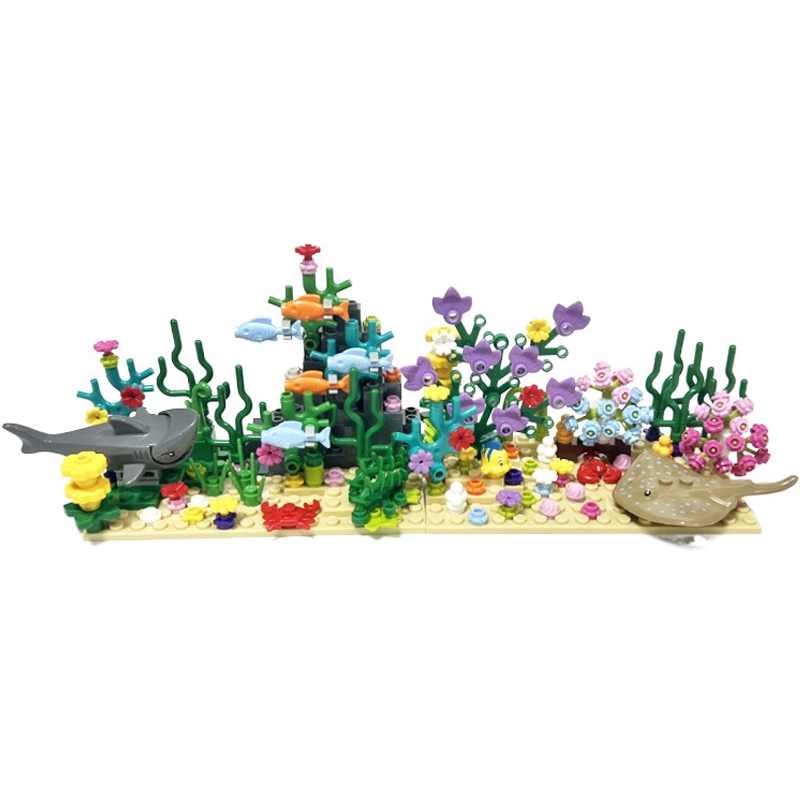 Aquarium Fish Lego - Городской конструктор MOC: Подводный мир аквариума,