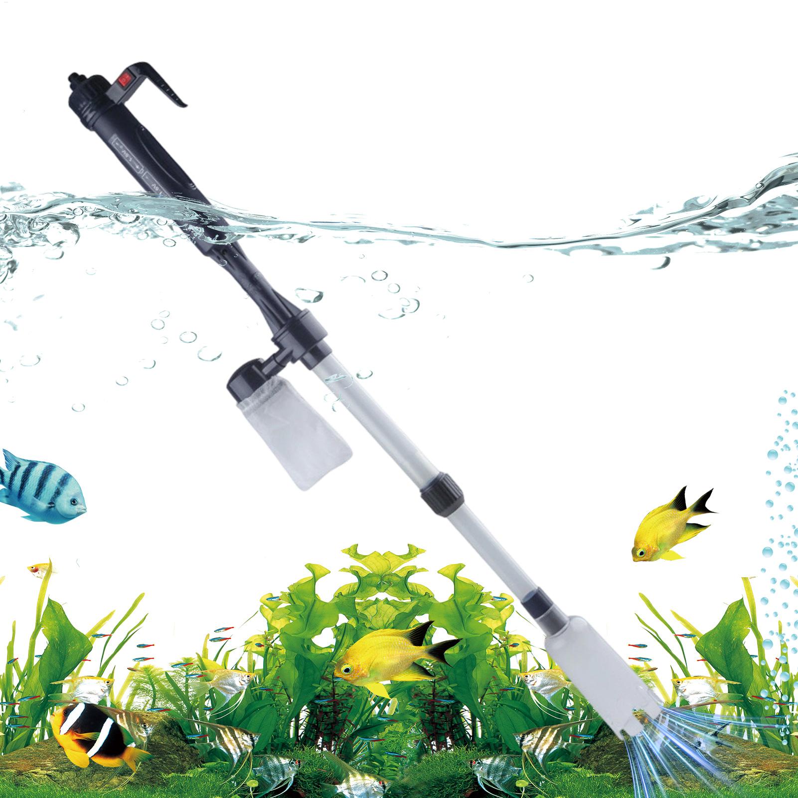 Aquarium Fish Waste Collector - Аквариумный пылесос с регулируемой телескопической ручкой,