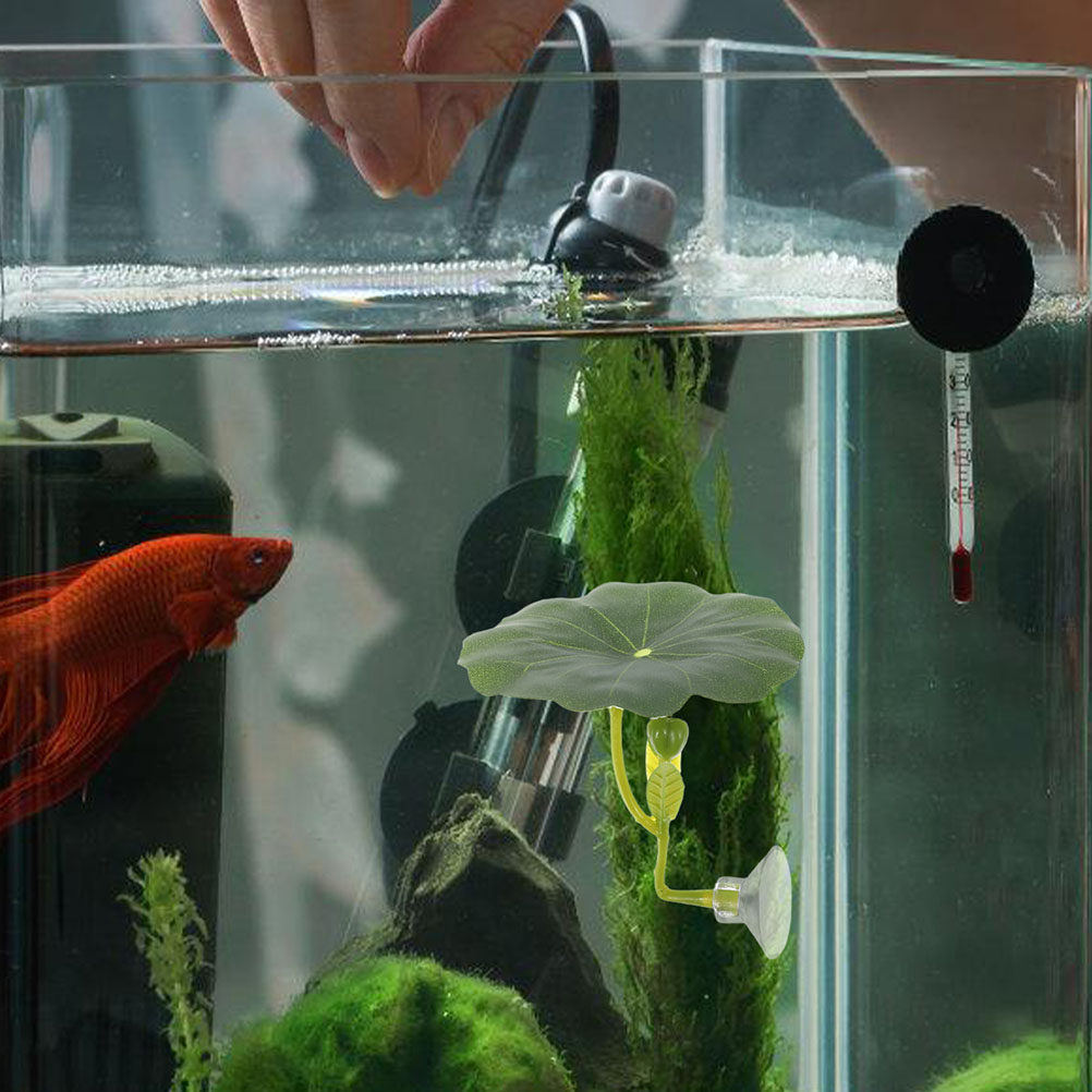 2 шт. искусственных листьев ло – обзор и цена Aquarium Fish Hiding Spot